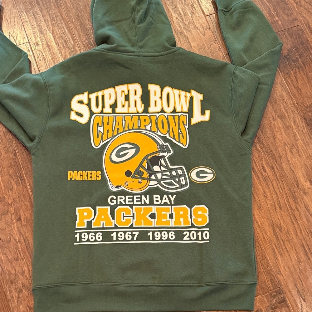 Green Bay Packers Dark Green Hoodie - Picture 6 of 7